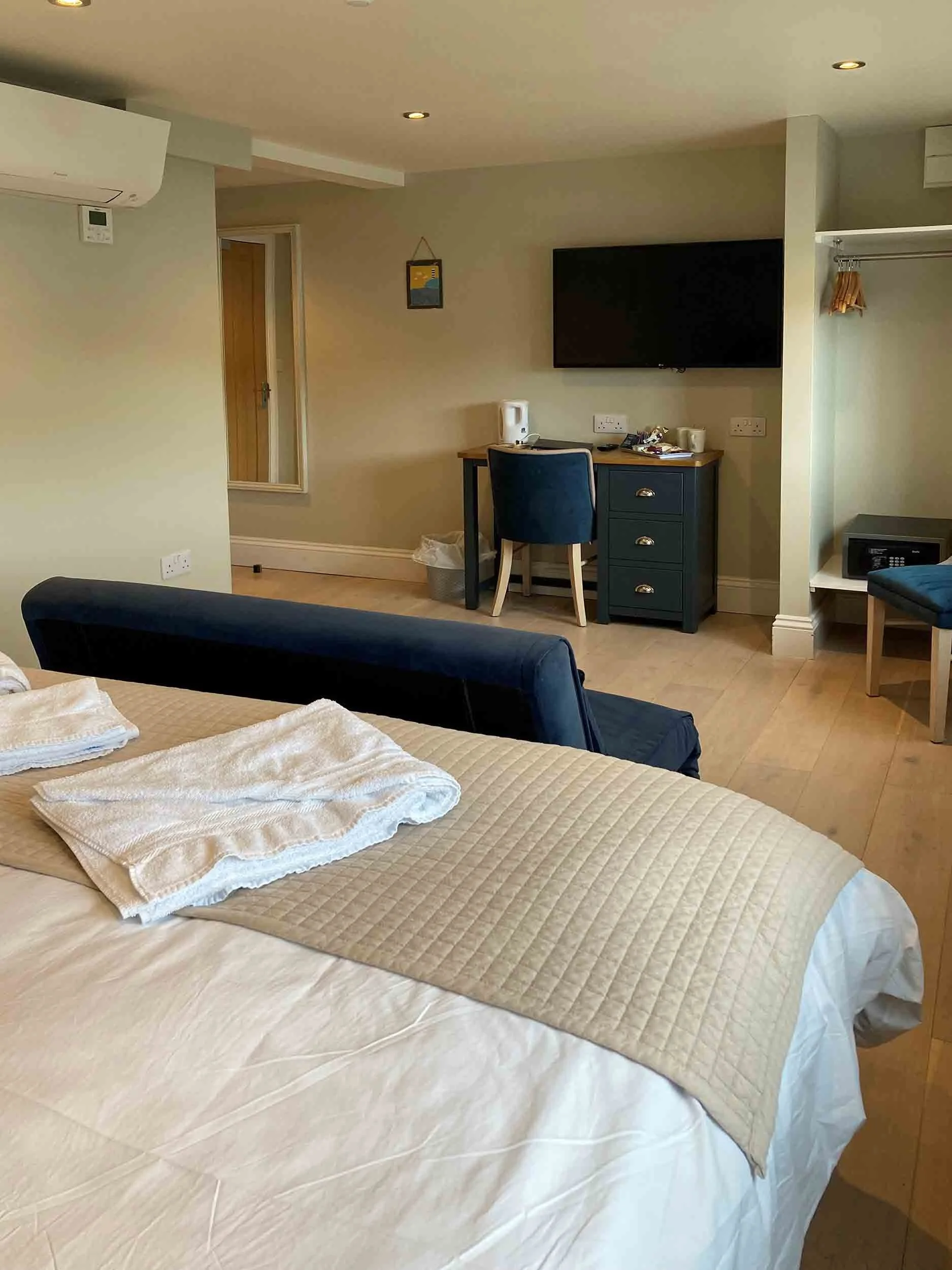 Large river view room at The Galleon Inn, Fowey