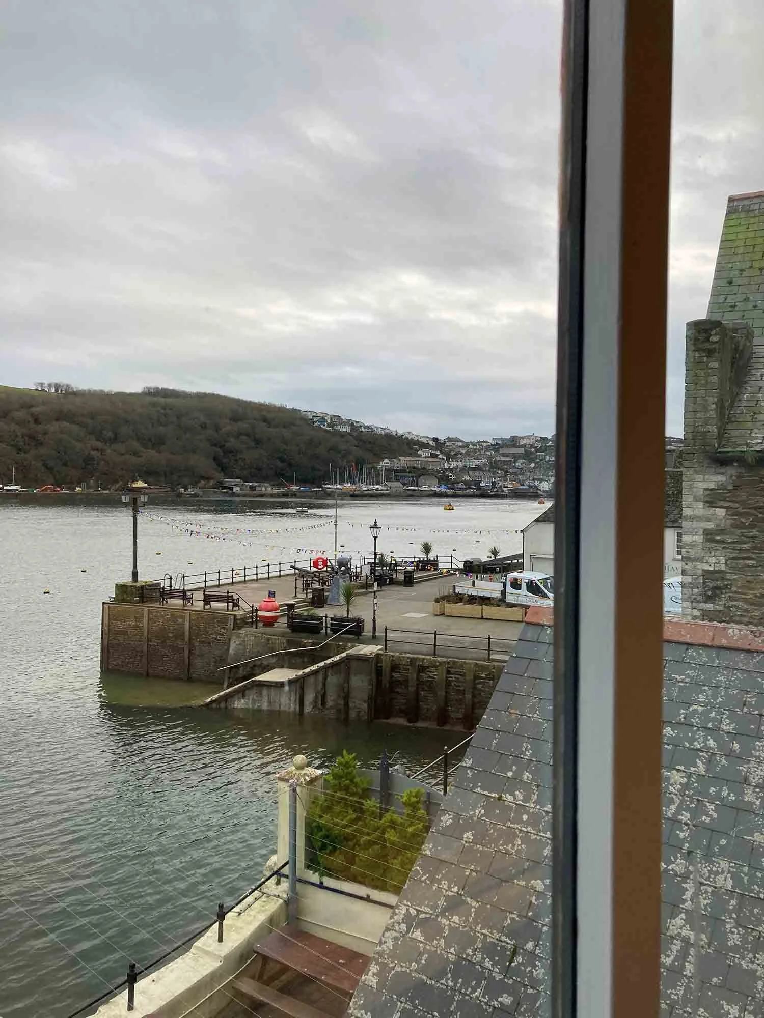 View FromBedrooms at The Galleon Inn, Fowey, Cornwall