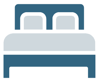Bed Icon in Blue