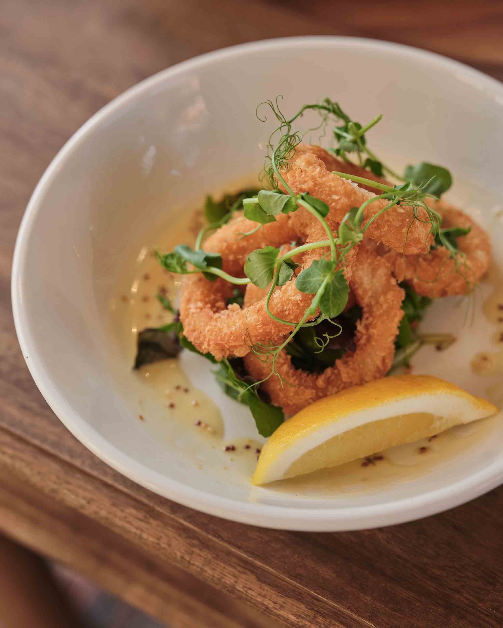 Fresh food at The Galleon Inn, Fowey, Cornwall