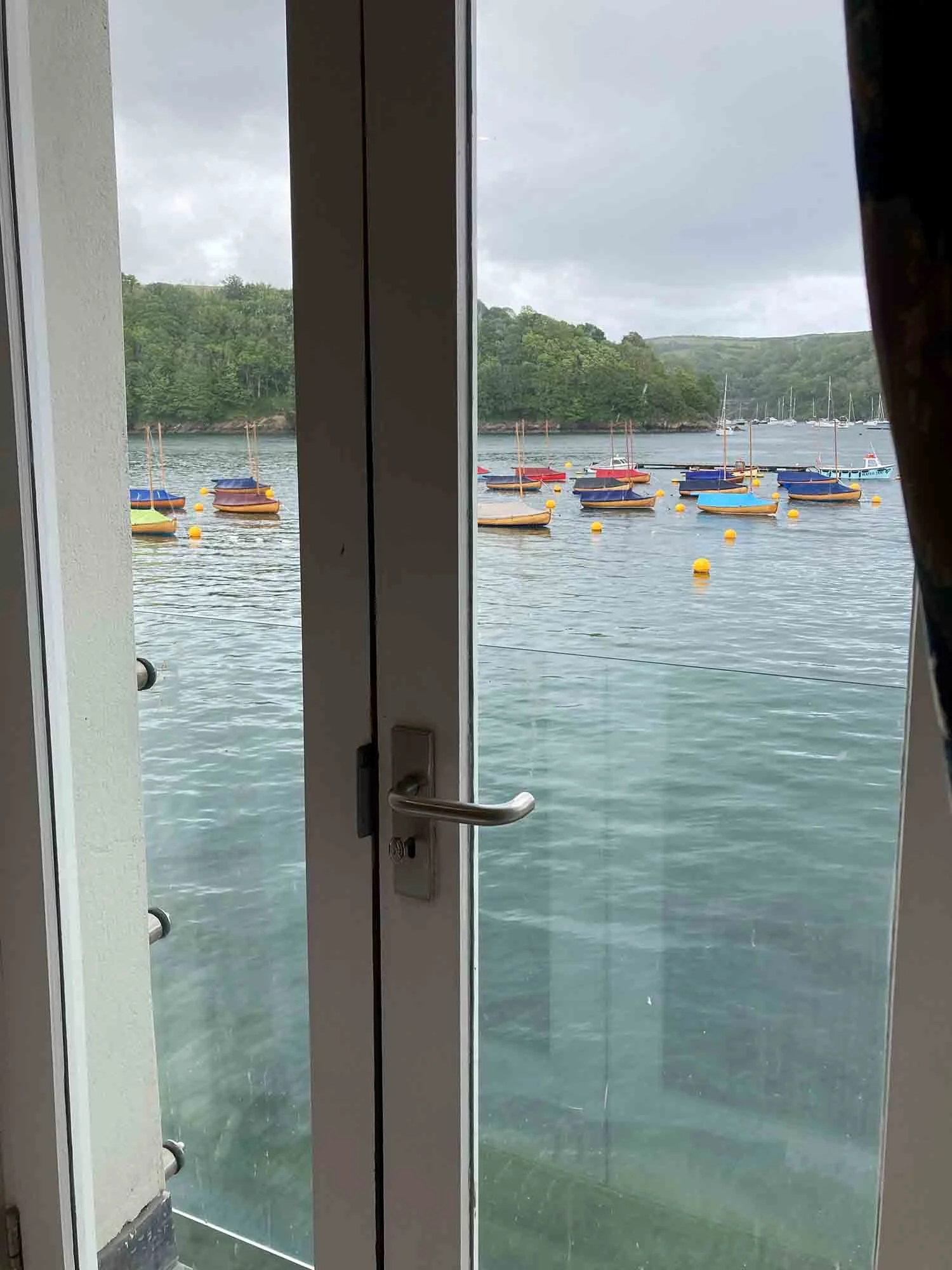 View from Bedrooms at The Galleon Inn, Fowey, Cornwall