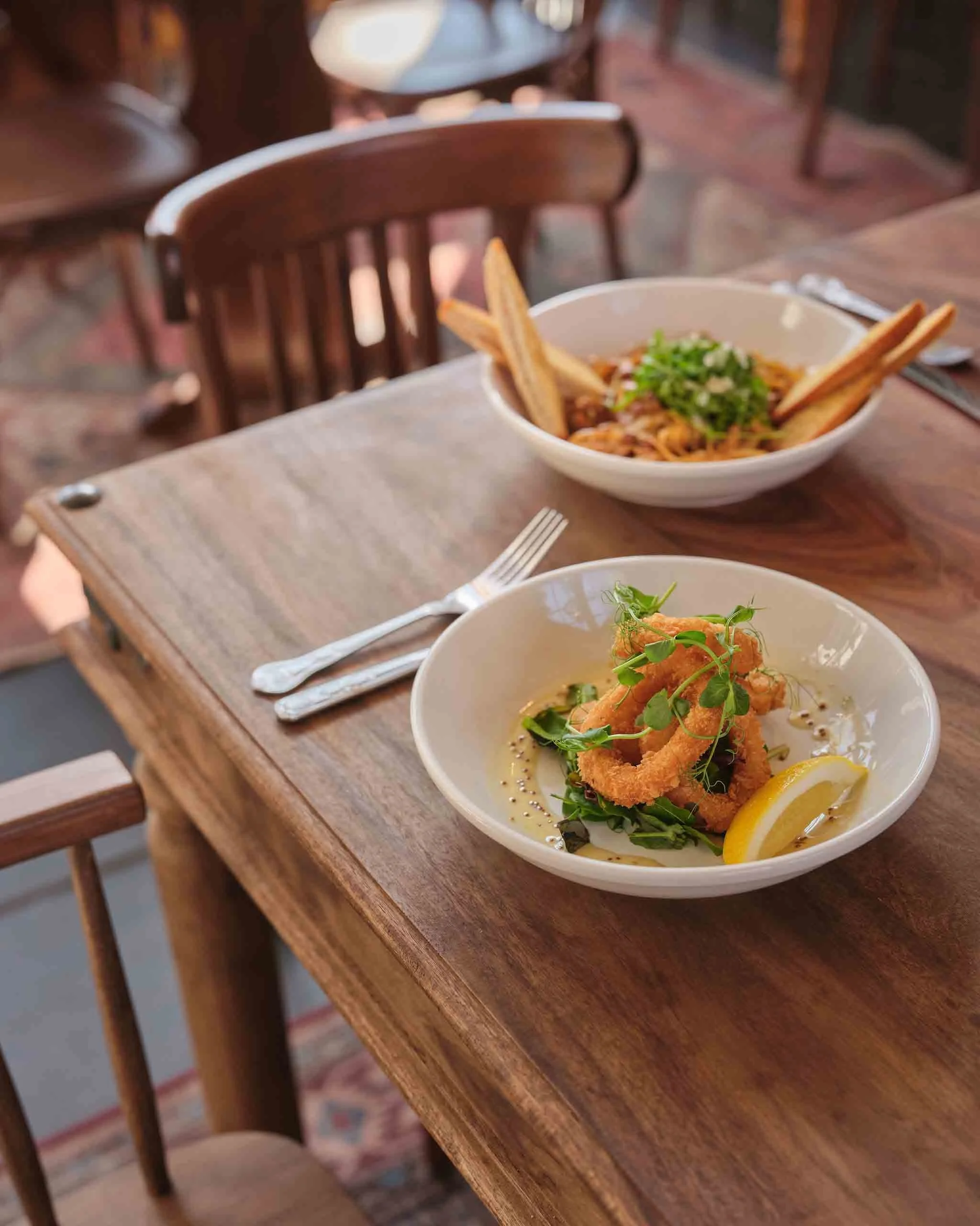 Food at The Galleon Inn, Fowey, Cornwall