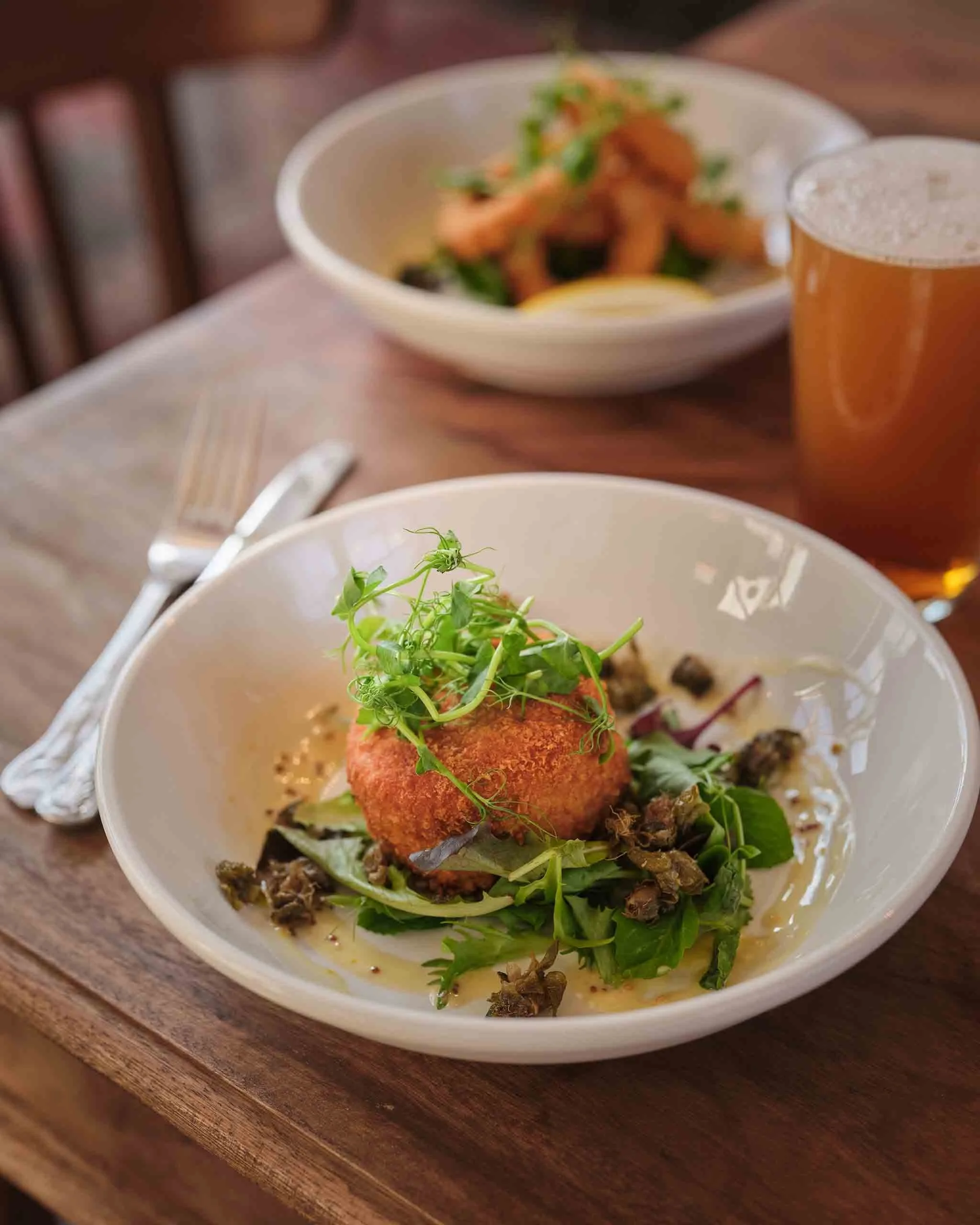 Meals at The Galleon Inn, Fowey, Cornwall