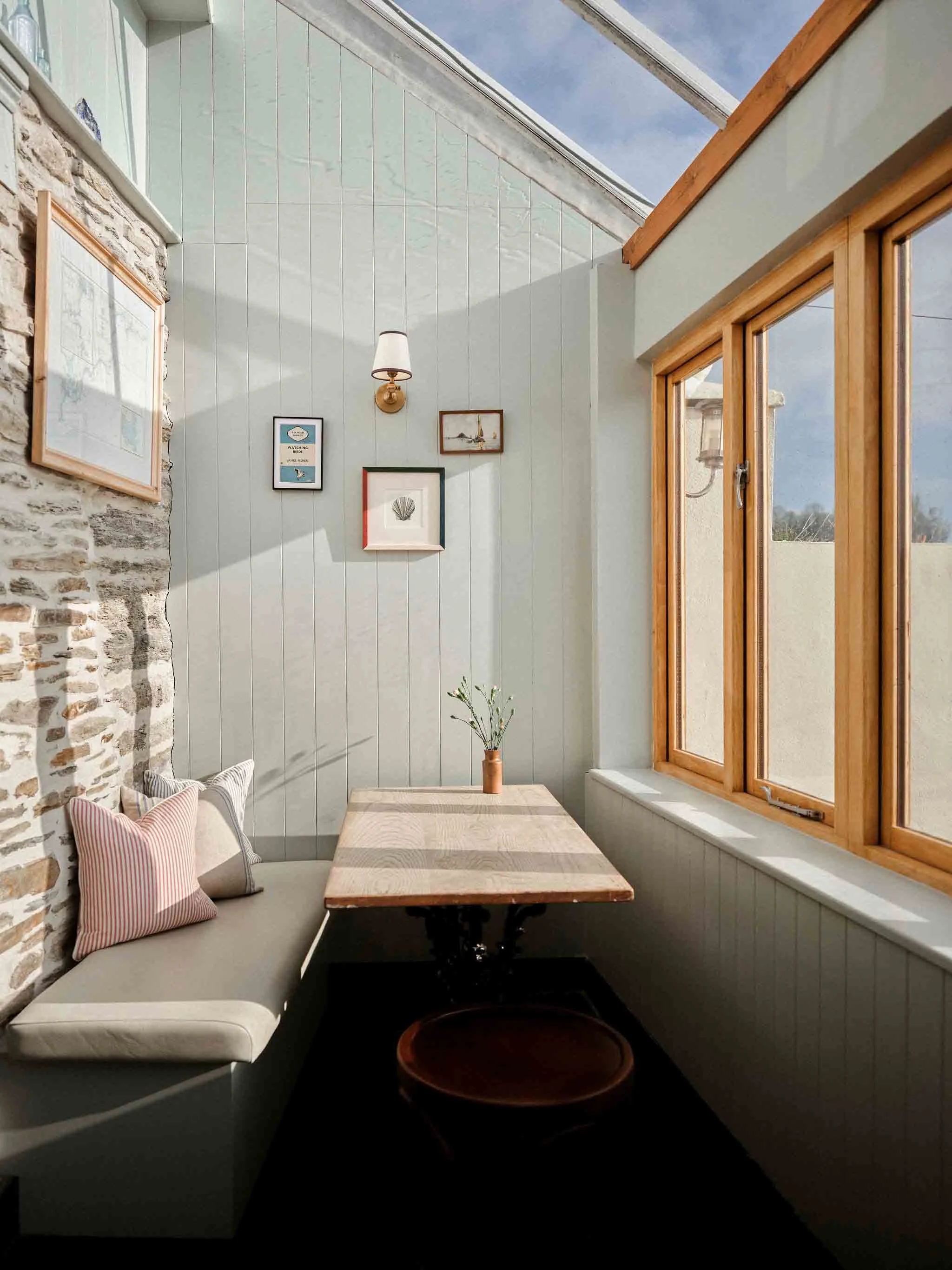 Table with a riverside view The Galleon Inn