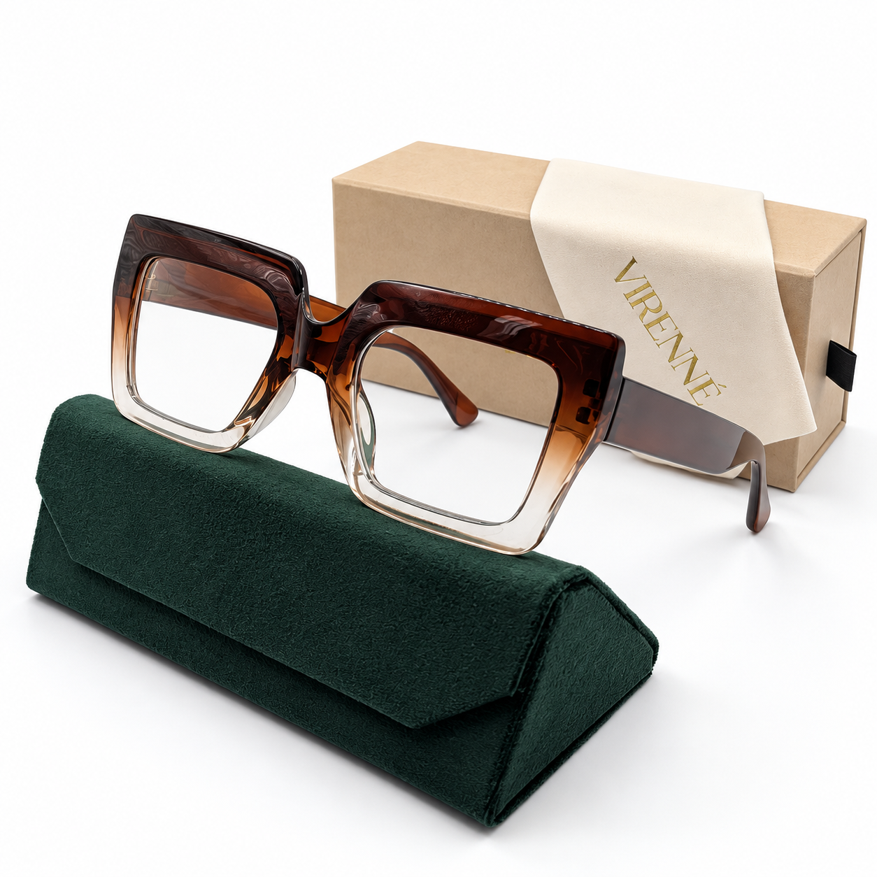 Bold Square Gradient Glasses