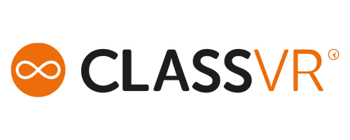 ClassVR logo with an orange infinity symbol and black and orange text.