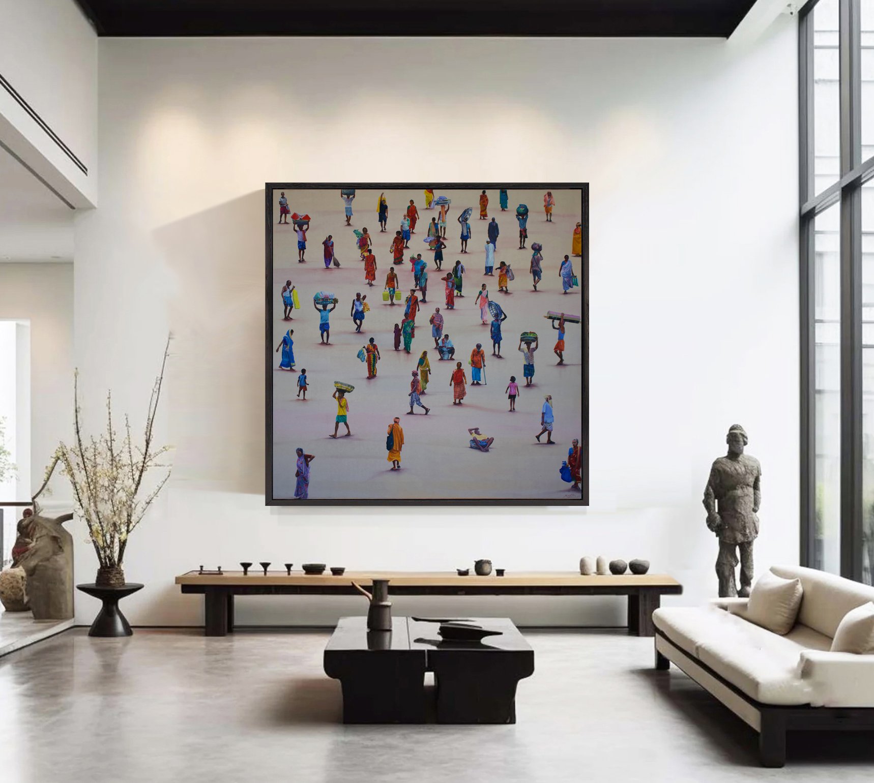 The Theatre of Life  Kolkata one   oil on canvas