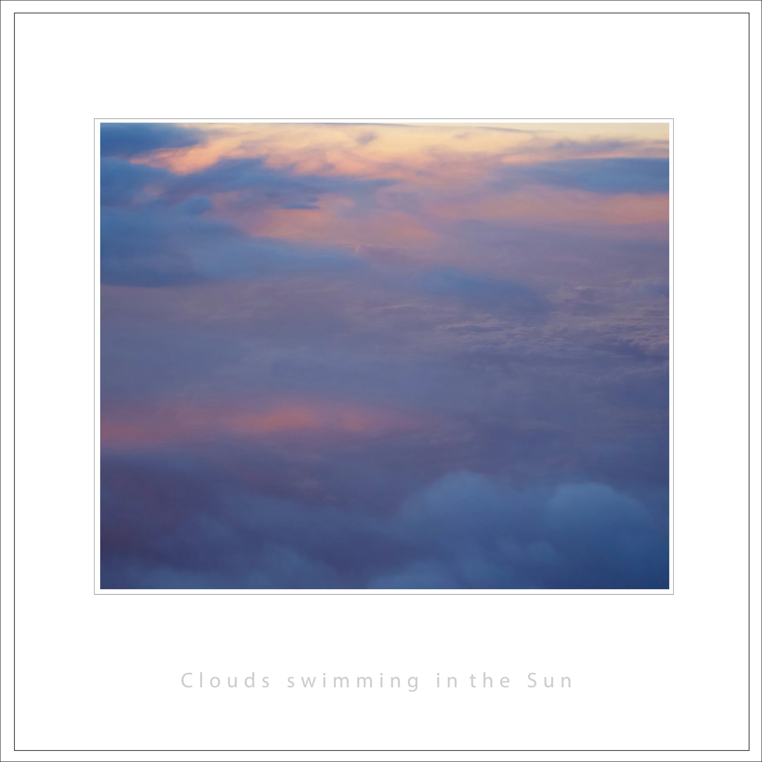 Clouds swimming in the sky during sunset.