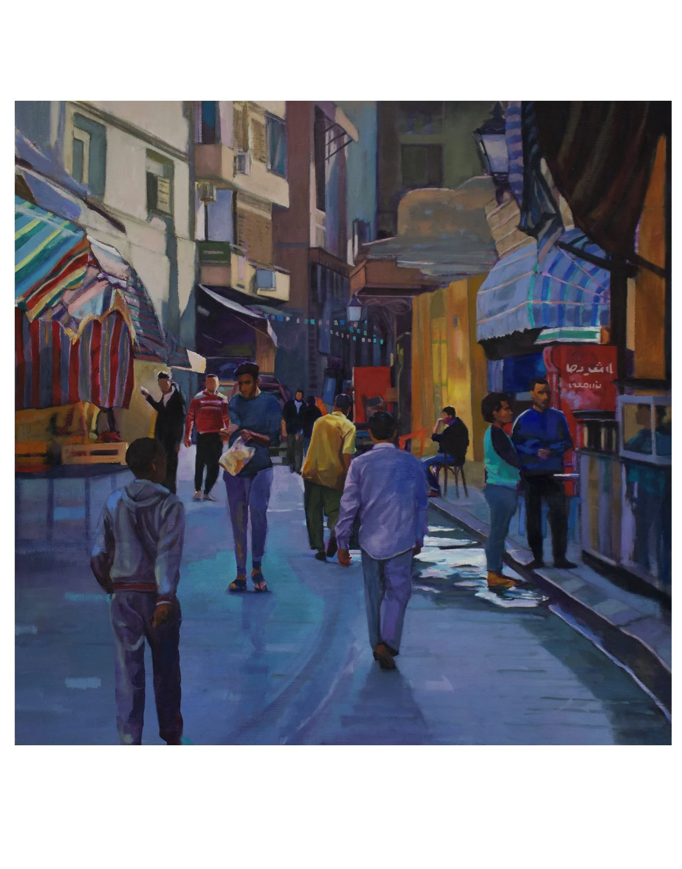 On stage, the back streets of Cairo