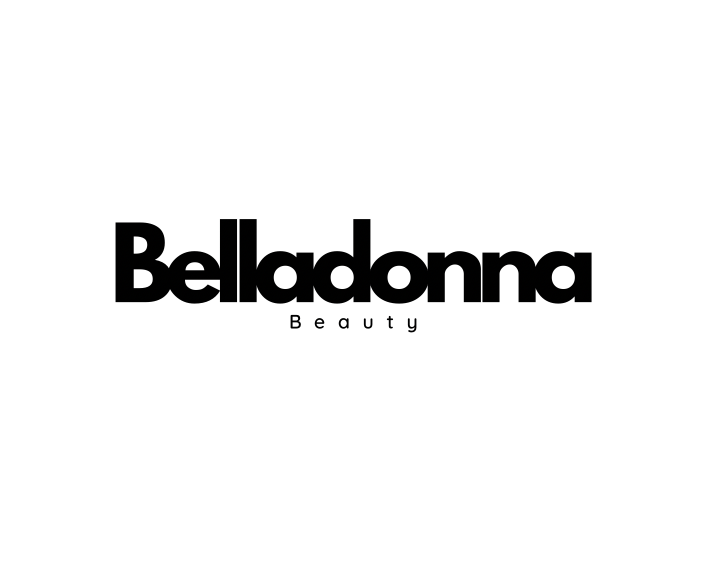 Black text on a white background reads "Beladonna Beauty"
