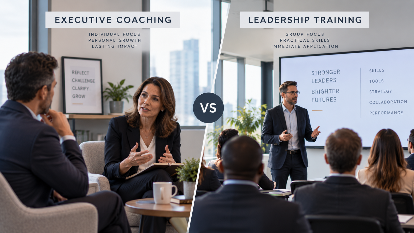 Executive Coaching or Leadership Training: What Is the Difference?