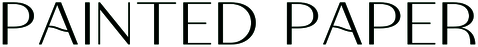 Text reading 'PAINTED PAPER' in black, capital letters on a white background.