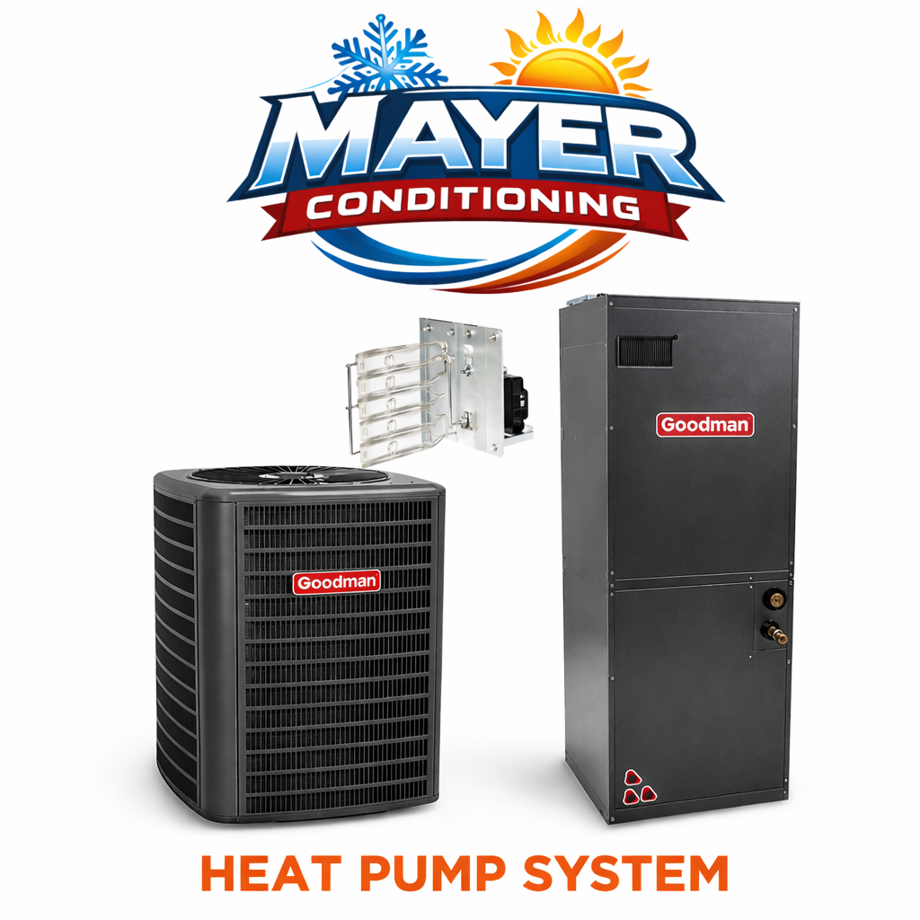 1.5 Ton 16 SEER Heat Pump System Installed