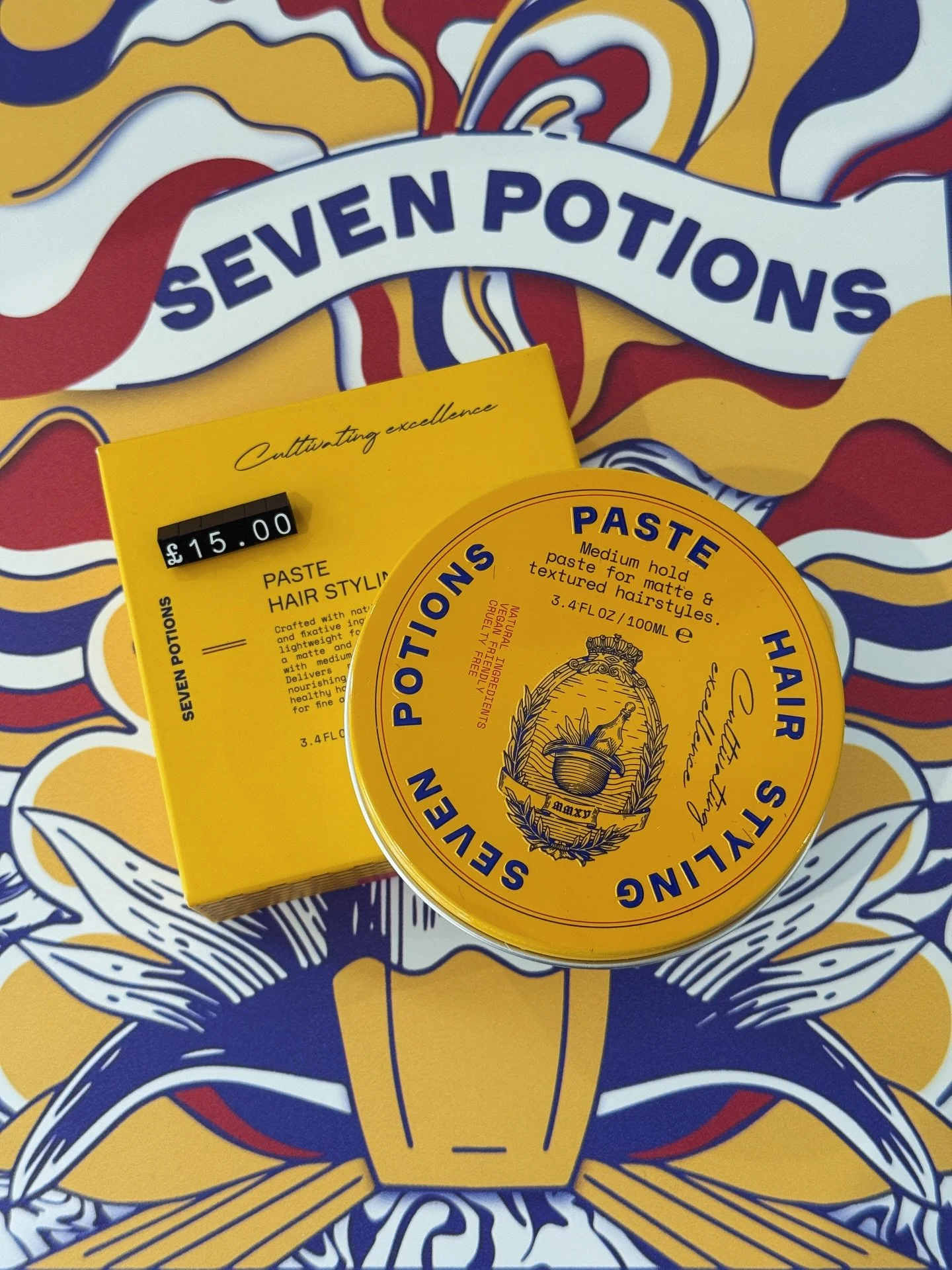 Seven Potions // Styling Paste

This week&rsquo;s top seller and it&rsquo;s not hard to see why 🔥
&mdash;&mdash;&mdash;

STYLE WITH CARE

💆 Nourishes as it holds
🌿 Natural ingredients only
✅ Works on fine and medium hair
💪 Flexible hold with real