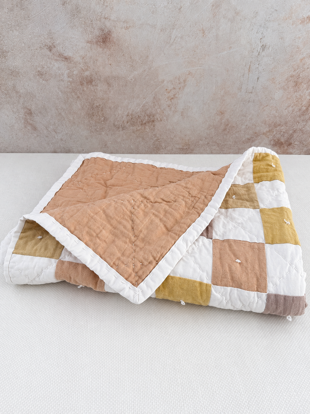 Hand-Dyed Quilt No. 02— Botanical Check