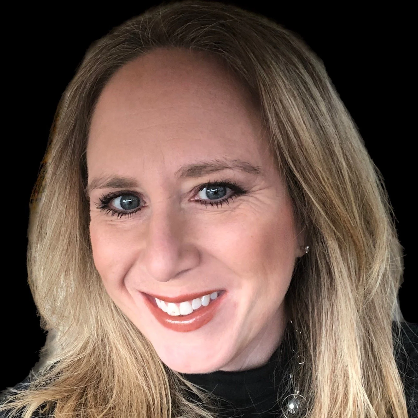 Pamela Madsen, Licensed Professional Counselor, smiling wearing a black top