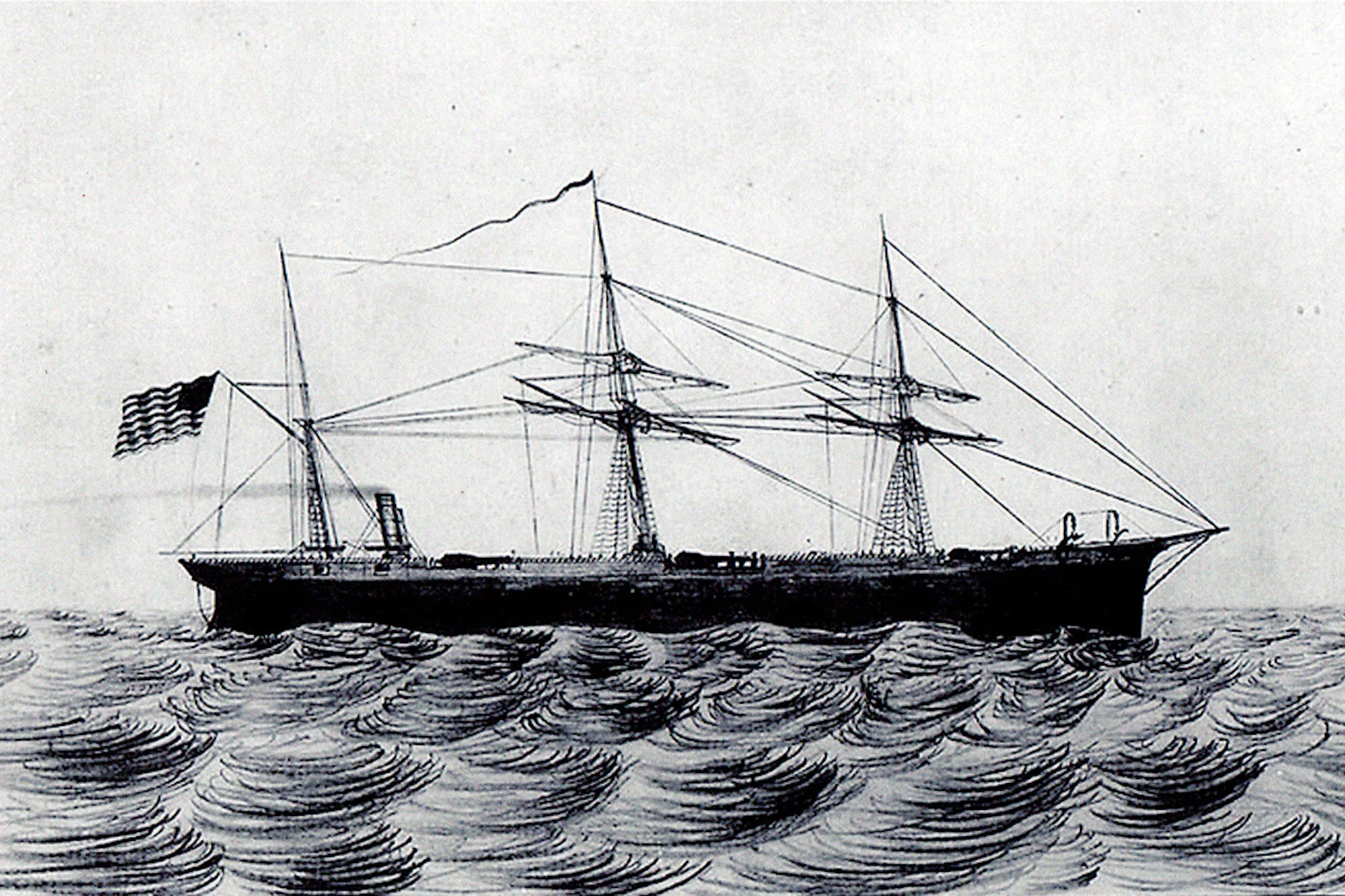 Her namesake, the USS Gunship Ladona.