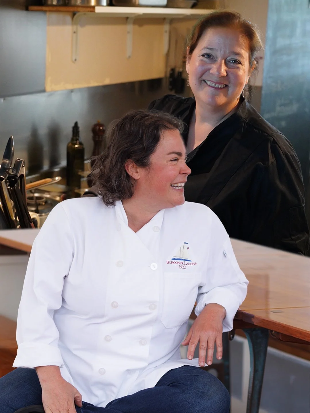 In Good Company chef Melody Wolfertz and Schooner Ladona chef Anna Miller
