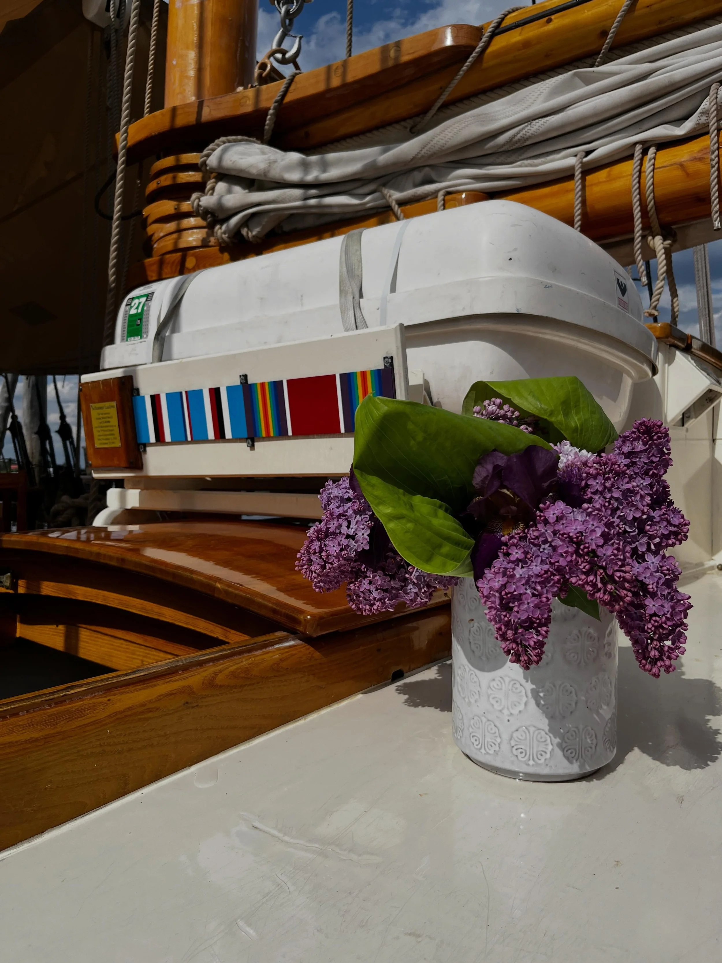 Our first trip of the season boards tonight! The dust of fitout has just barely settled and the lilacs are fresher than ever. Who&rsquo;s ready to go sailing?