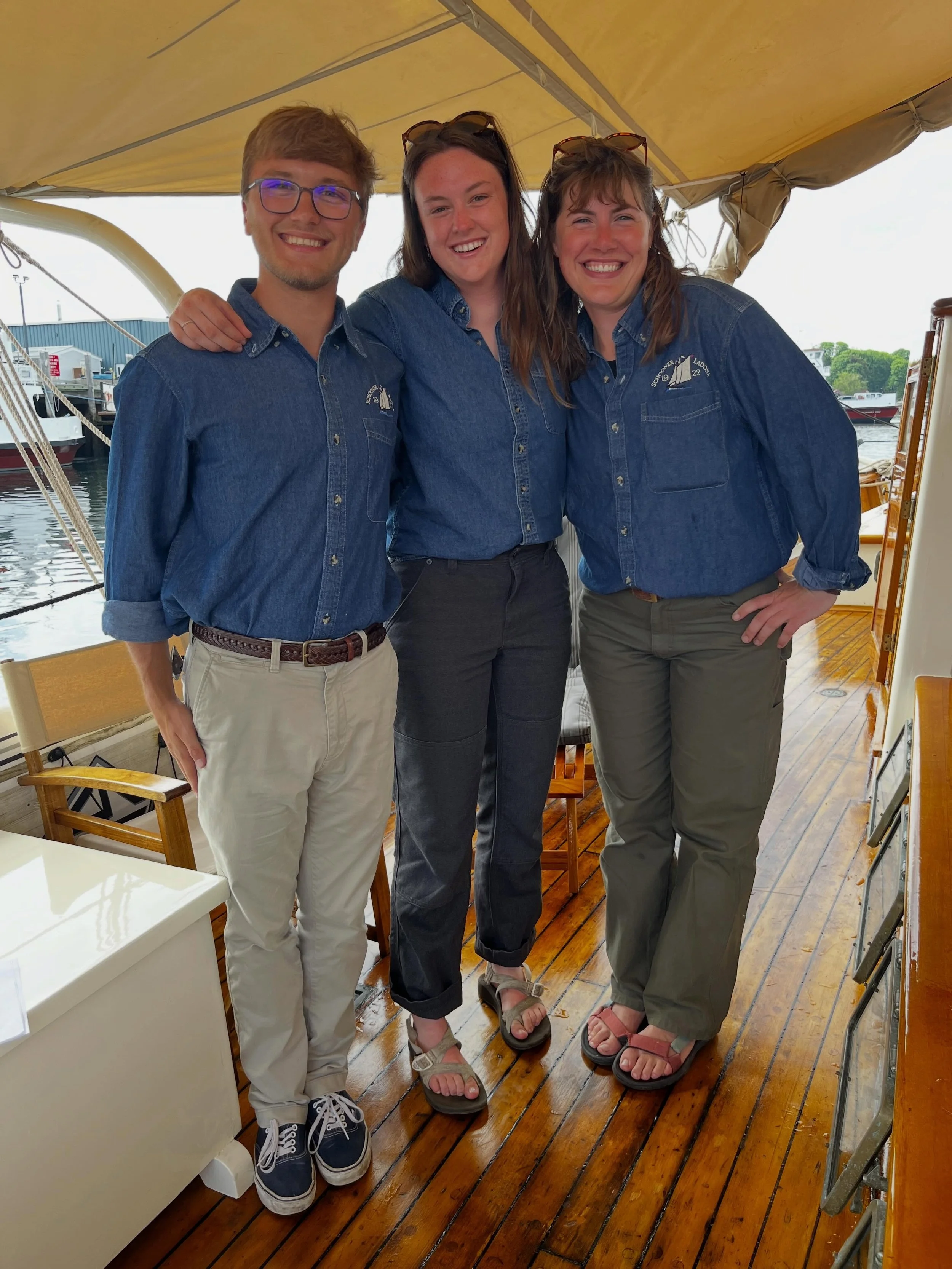 Our sailing season is officially underway! Adam, Lizzie, and Kaiti are ready to greet you :) We have added two shorter-format trips at the end of August due to a charter cancellation. We are usually booked up solid for this time of year - if you are 