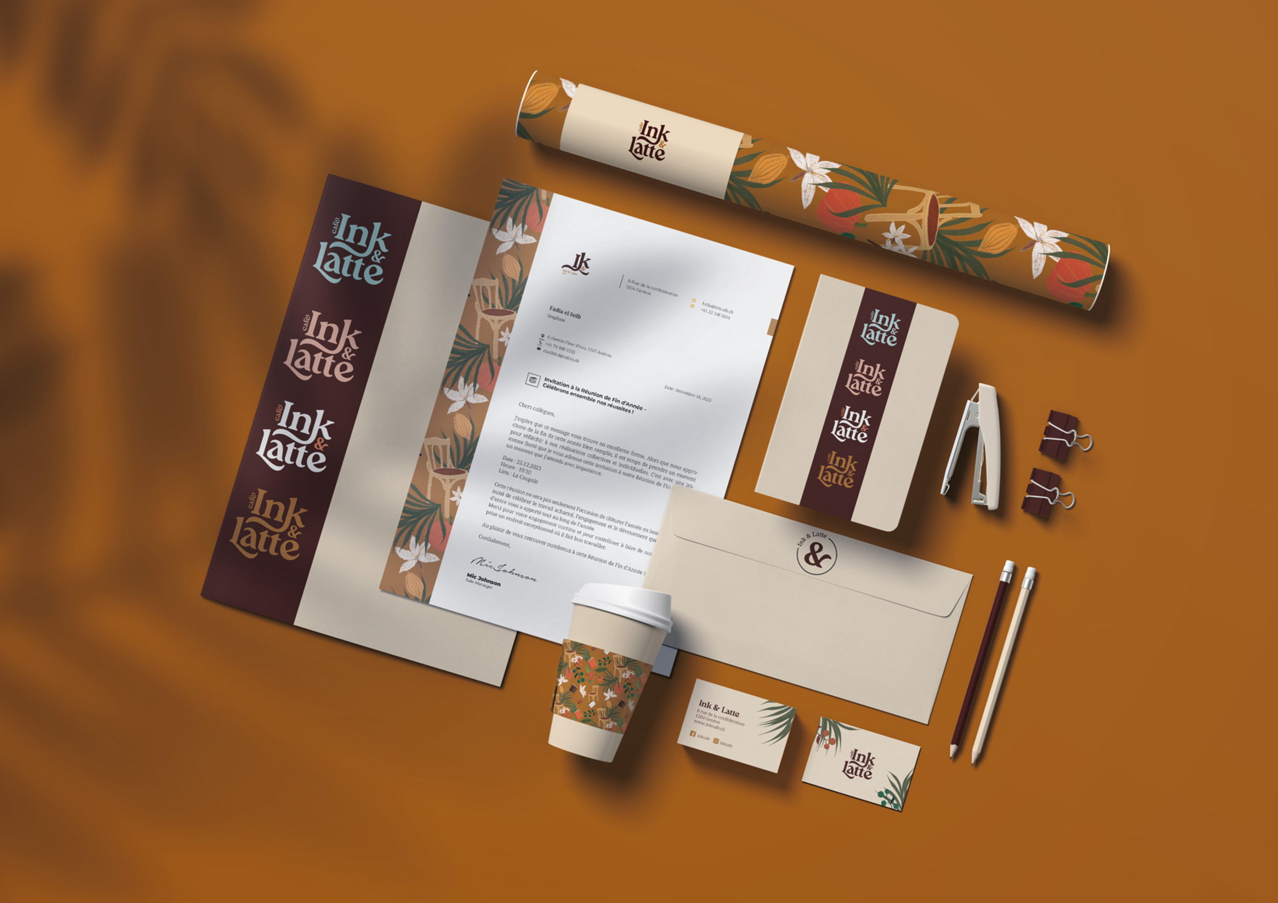 Ink & Latte - Brand Identity & Concept