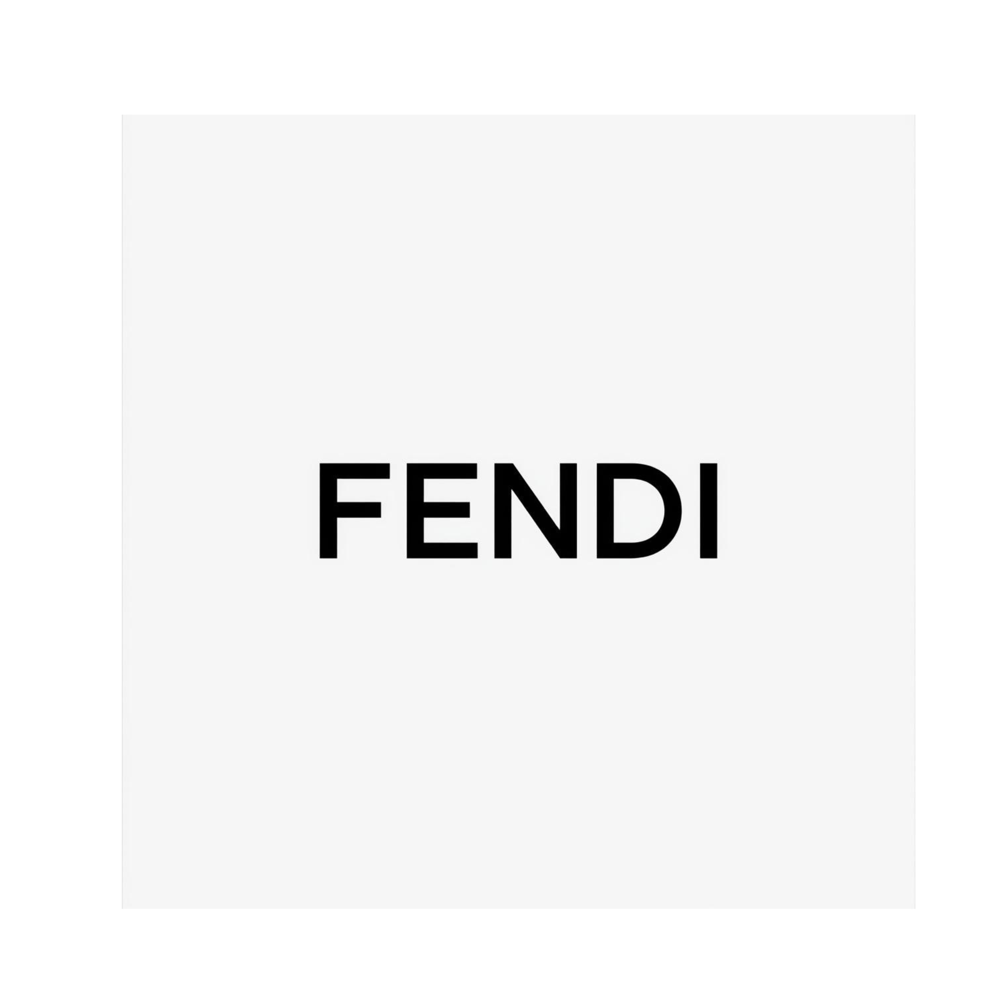 Fendi logo in black text on a white background.
