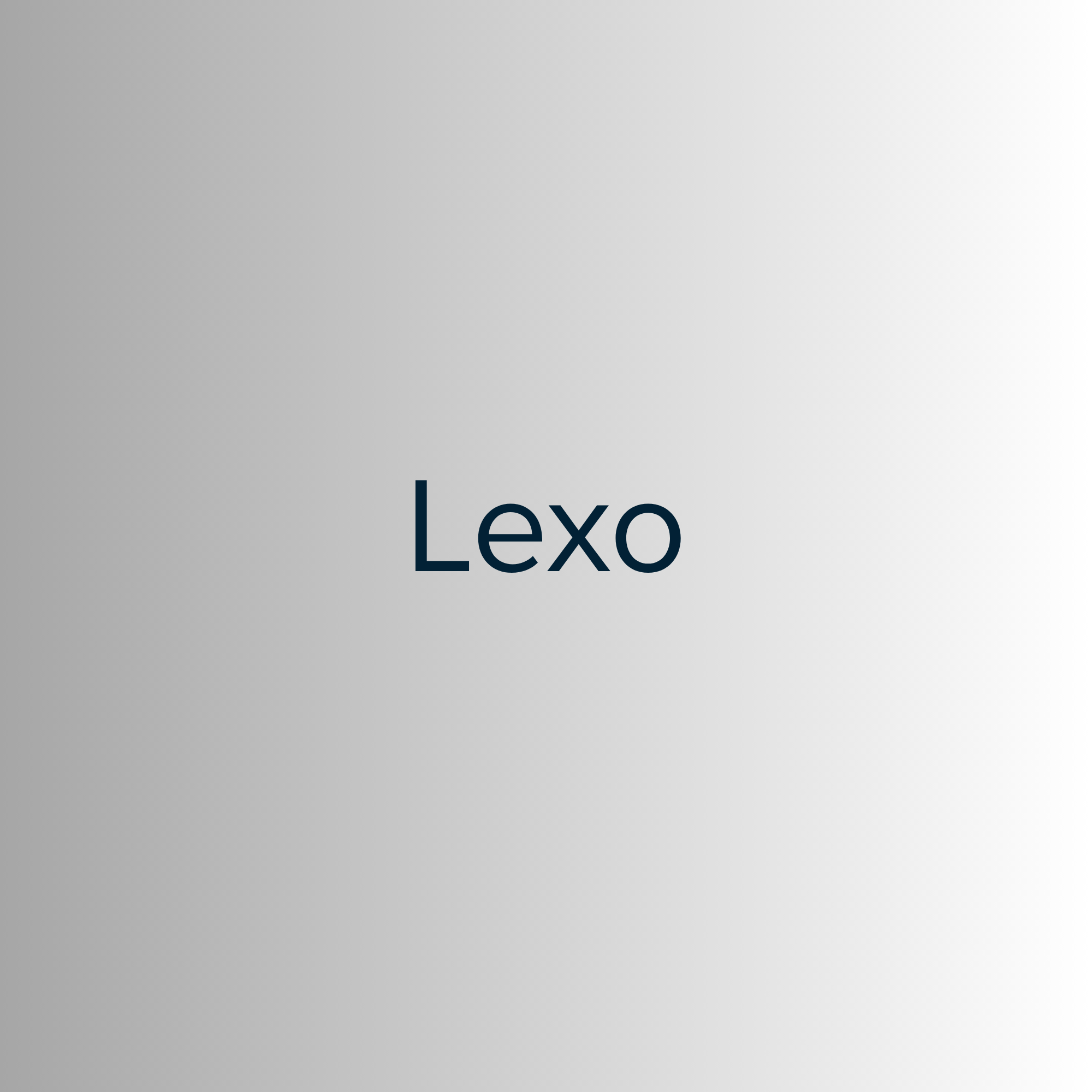 A gradient background with the word 'Lexo' in the center.