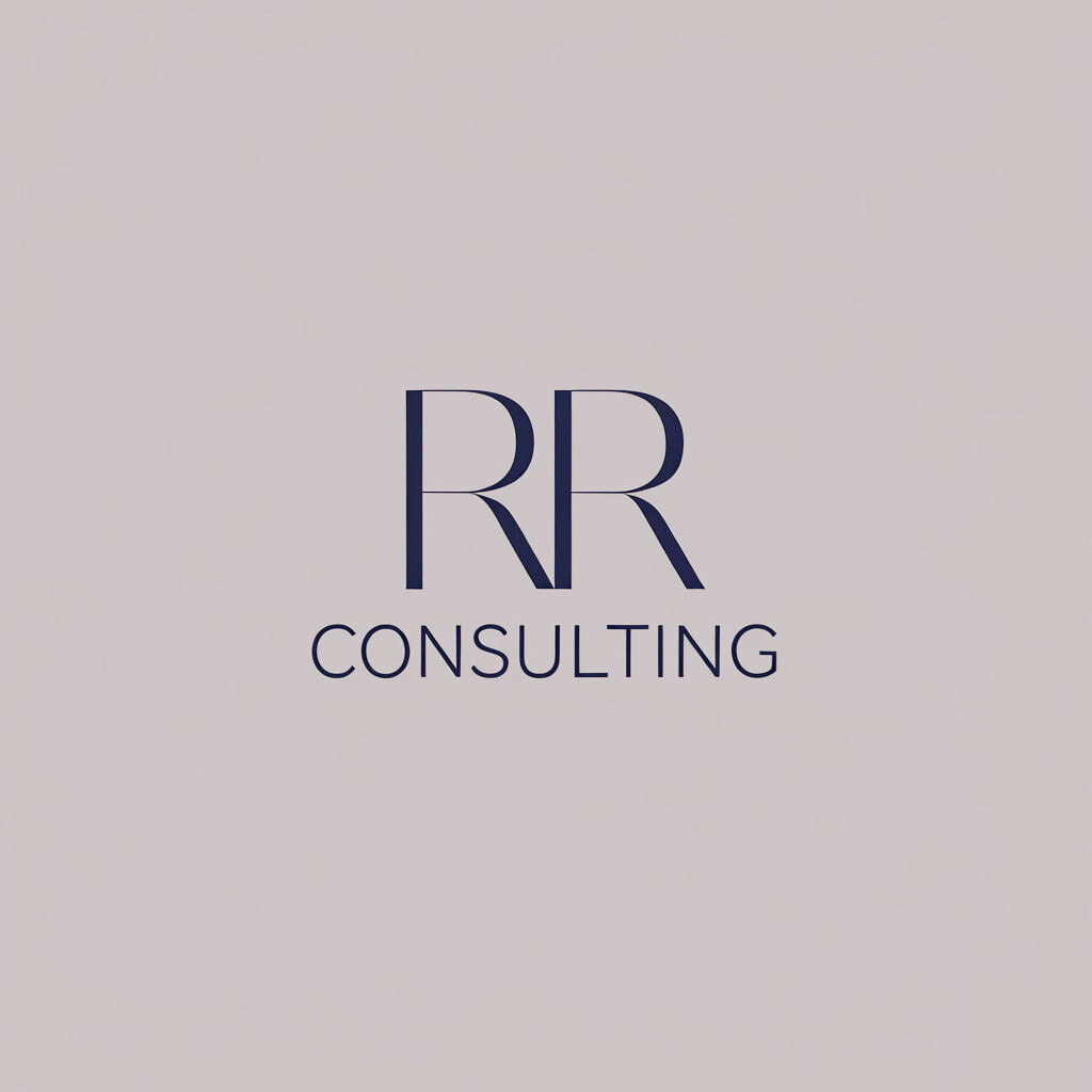 Logo for RR Consulting featuring large stylized 'RR' initials and the word 'Consulting' below.