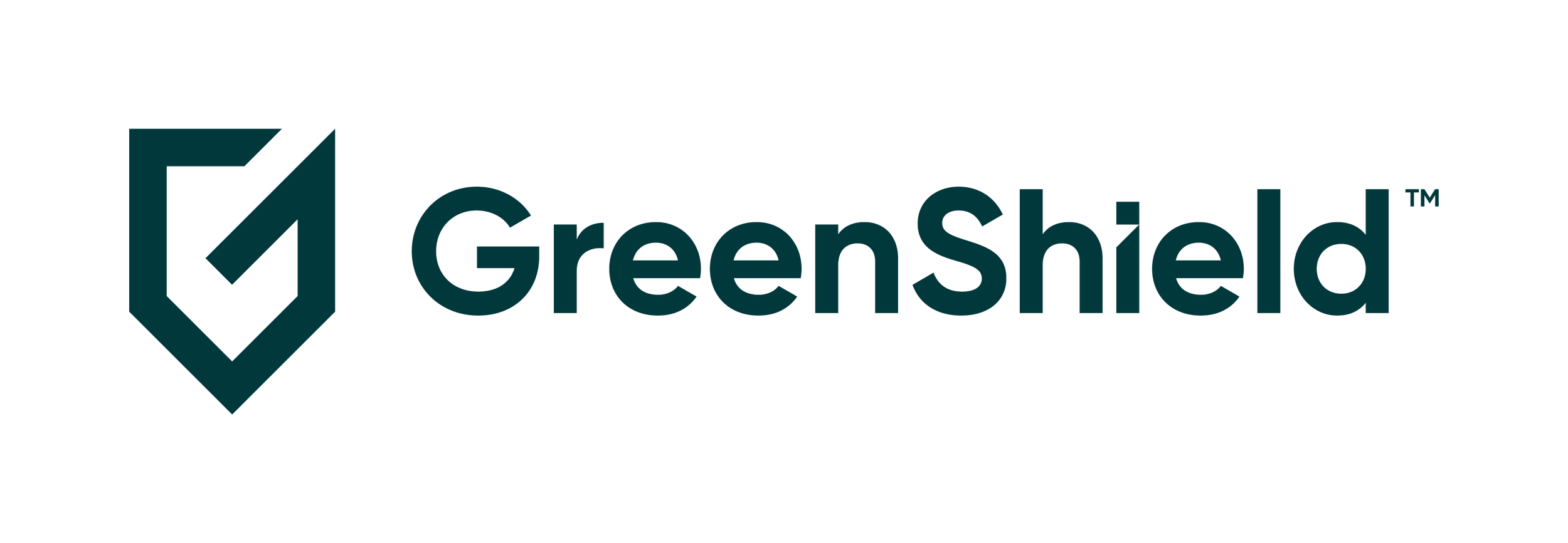 GreenShield logo with stylized shield icon and company name in bold lettering.