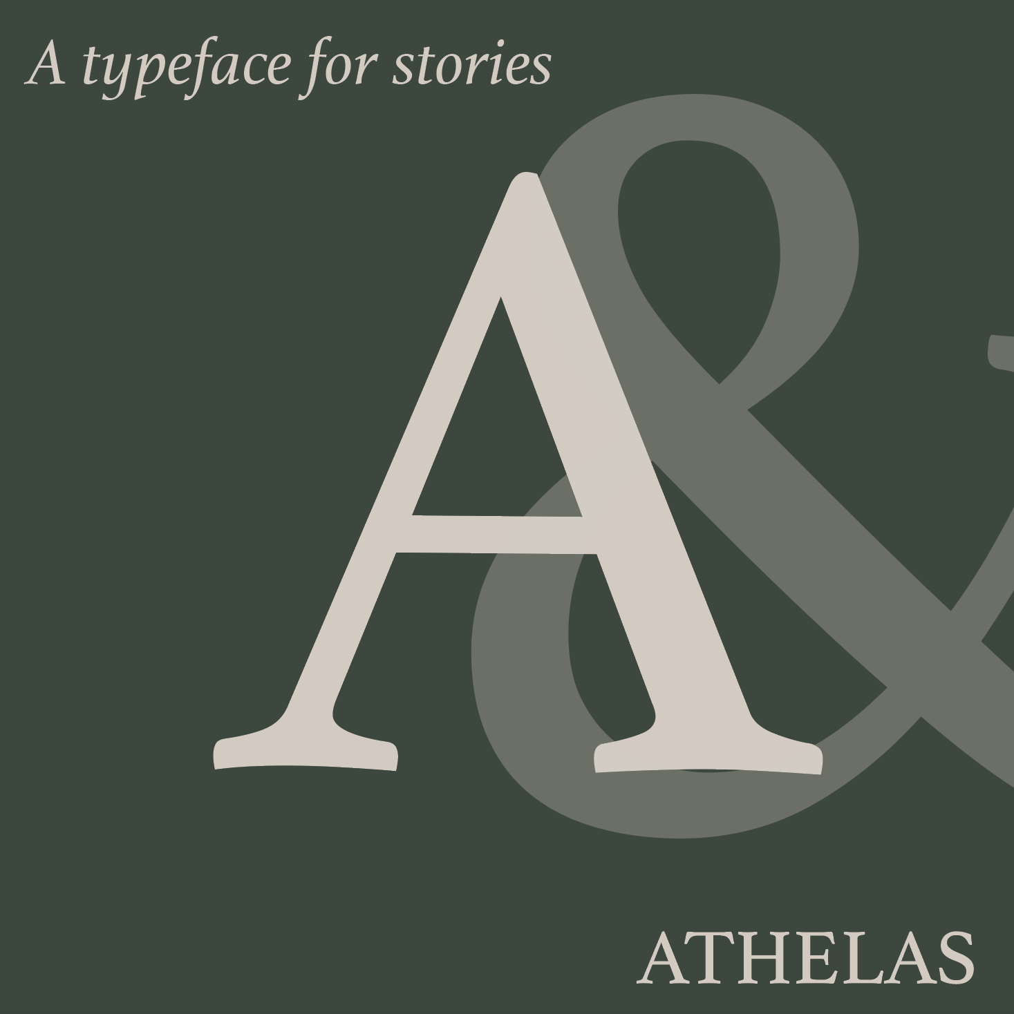 Athelas Type Specimen