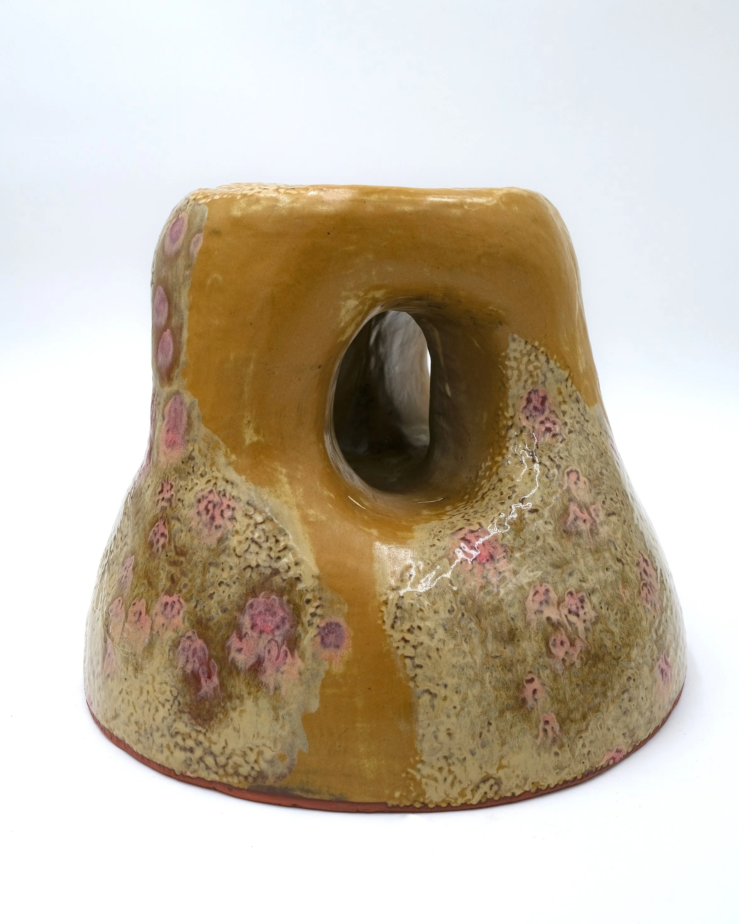 Biomorphic Ceramic Ottoman