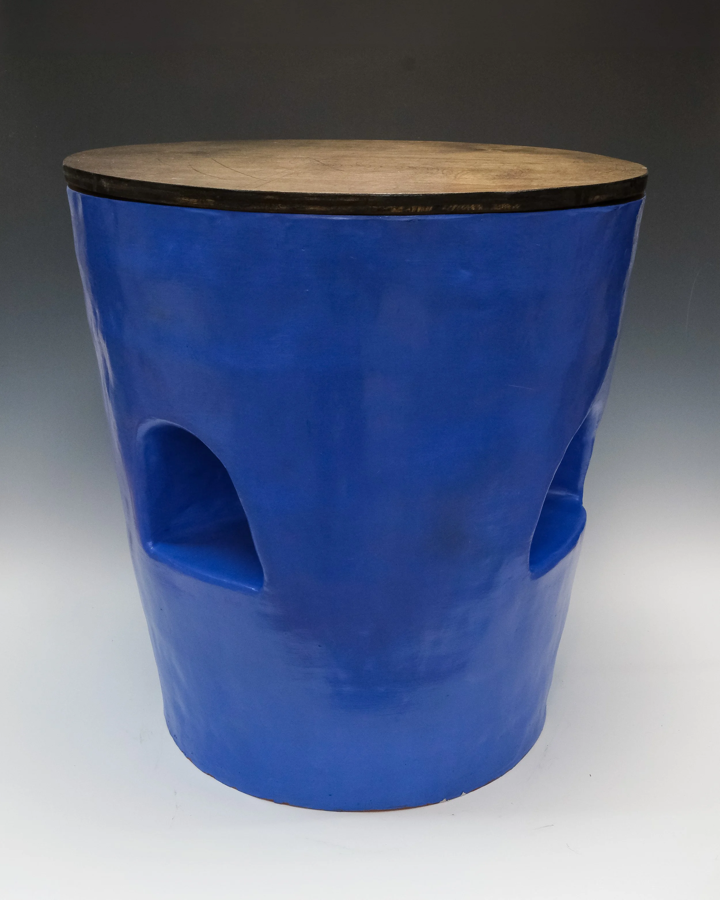 Blue Ceramic Nightstand