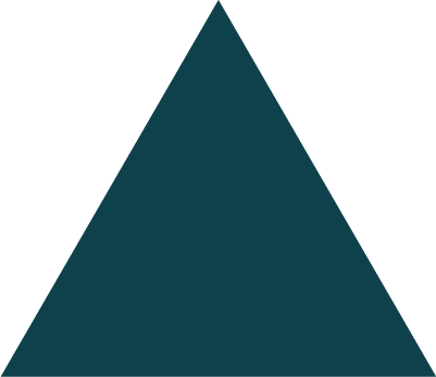 A dark teal triangle centered on a black background.