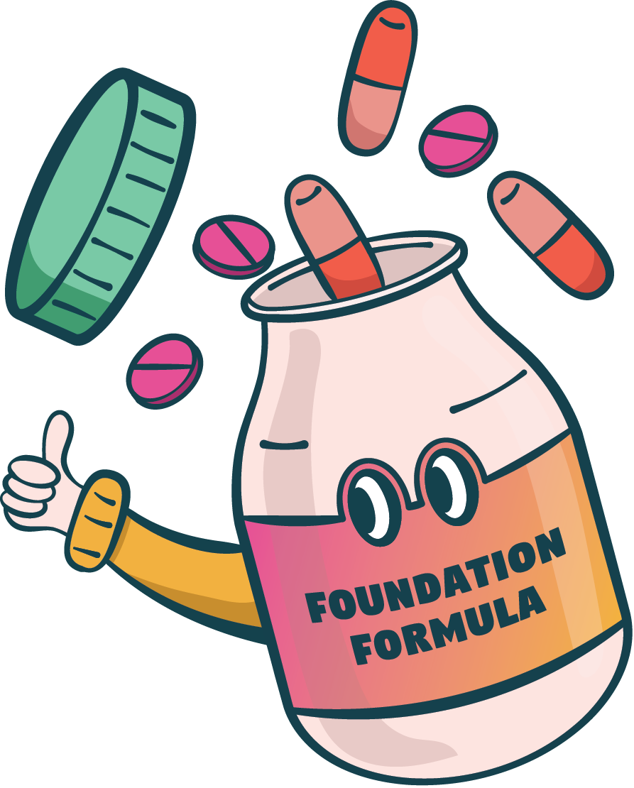 foundation formula illustration