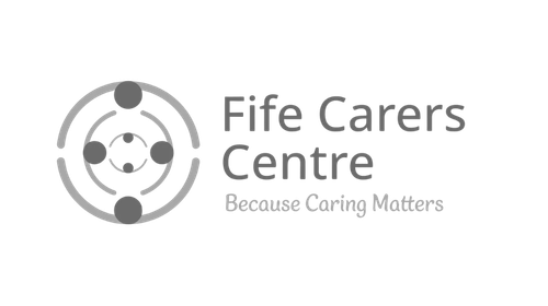 Logo of Fife Carers Centre with text 'Fife Carers Centre Because Caring Matters'