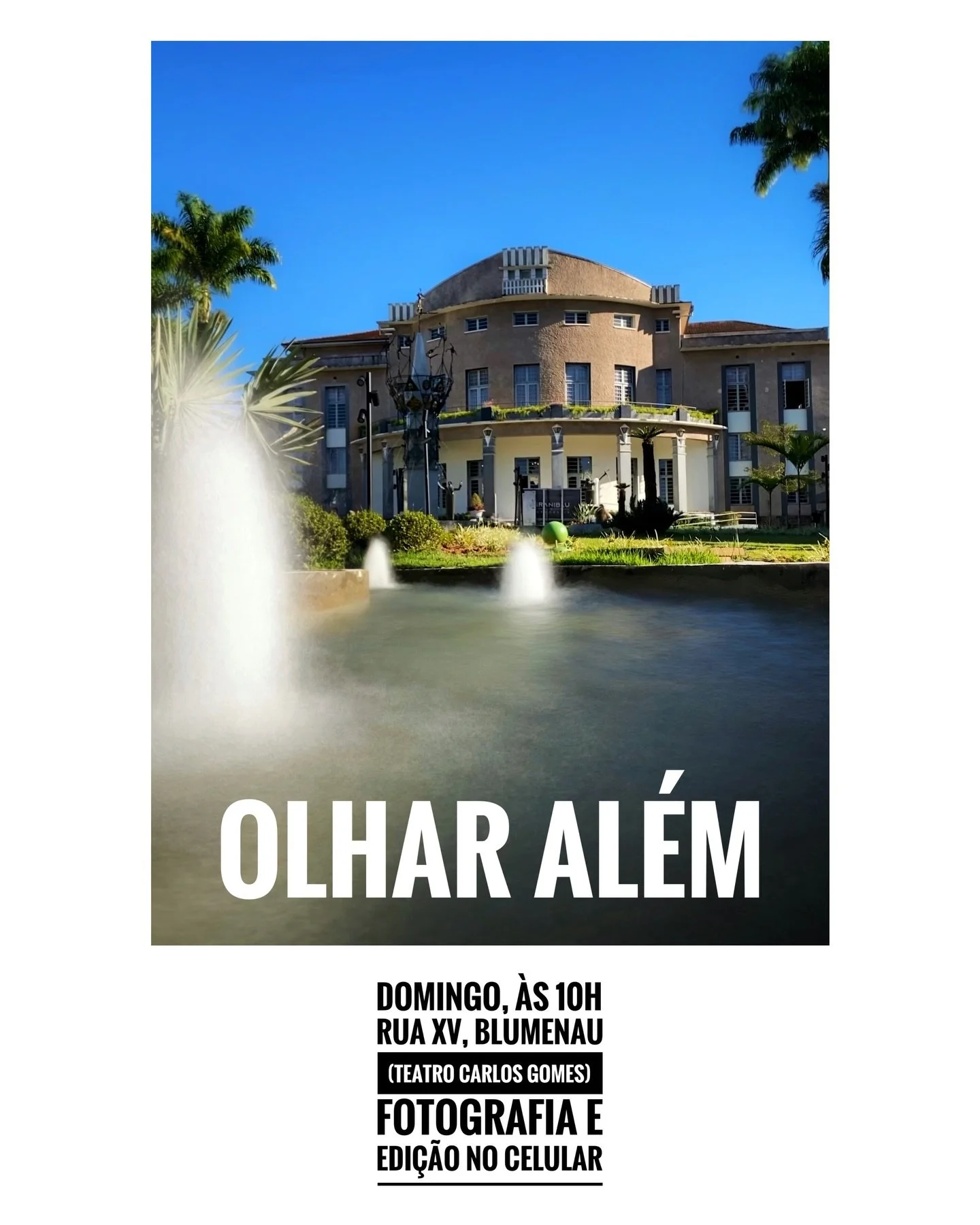 OLHAR AL&Eacute;M

Quantas vezes passamos pela Rua XV e n&atilde;o percebemos o que est&aacute; bem na nossa frente?
Neste domingo, vou fazer uma caminhada fotogr&aacute;fica focada justamente nisso: O OLHAR.
A ideia &eacute; um passeio sem pressa pa