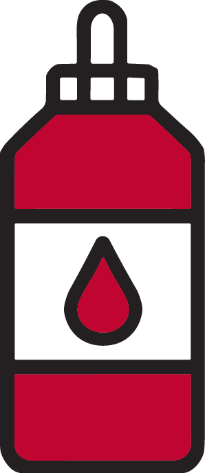 bright red