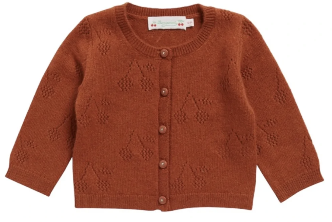 Bonpoint Rust Cardigan