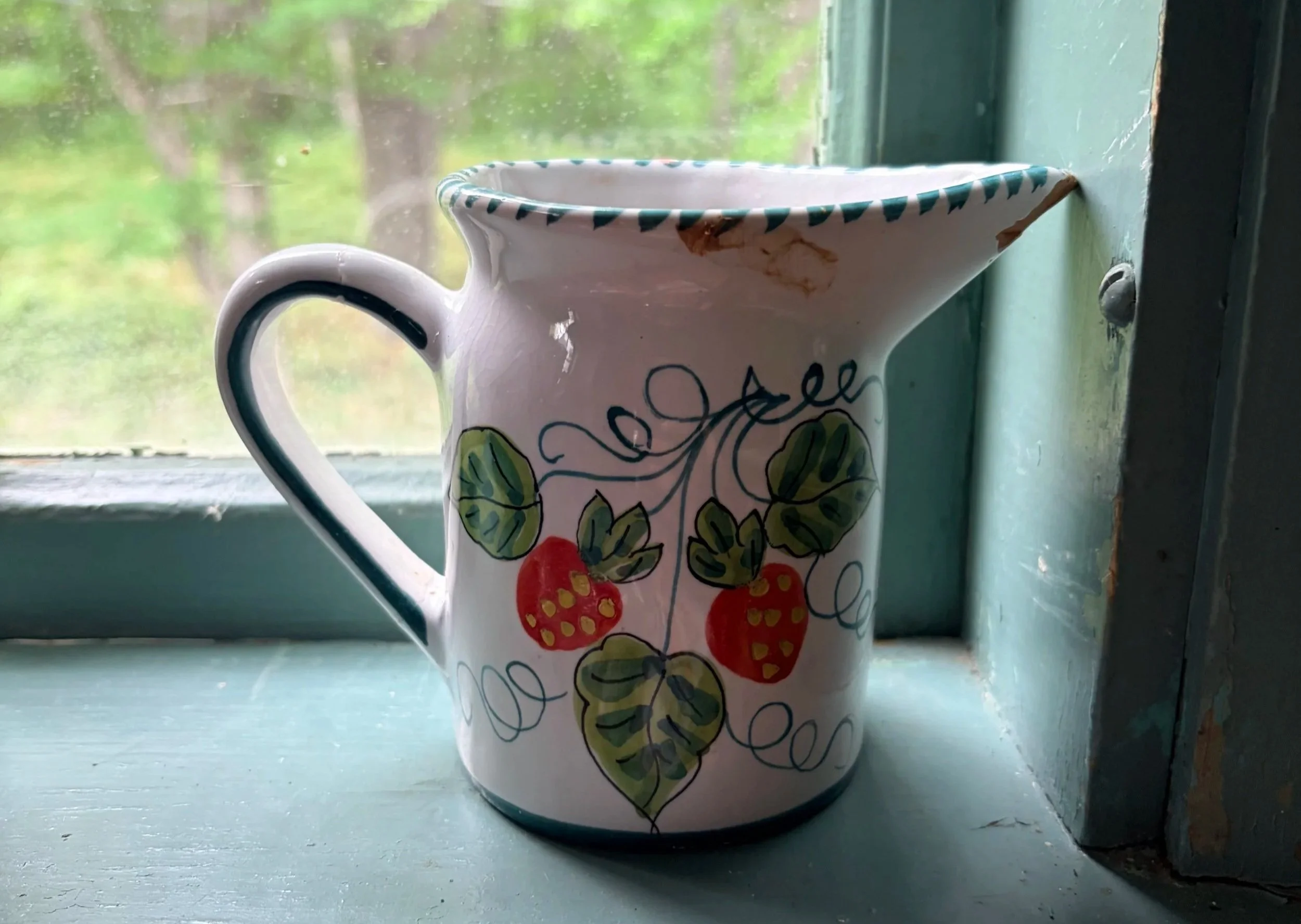 Italian Strawberry Pitcher