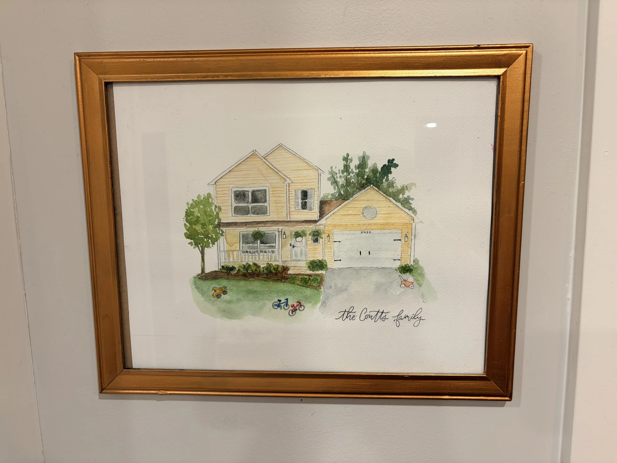 Home Watercolor Portrait