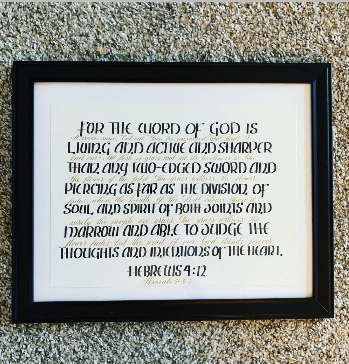 Hebrews 4:12 Scripture Art