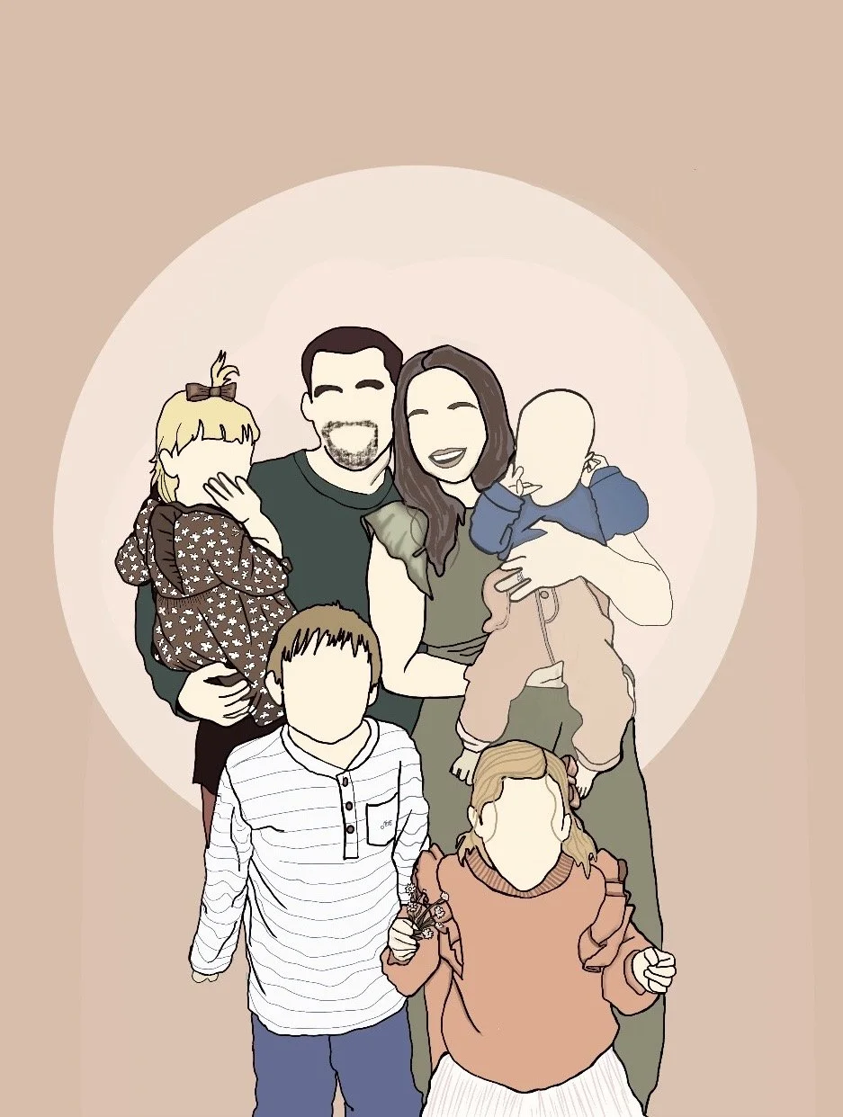 Faceless Family Portrait