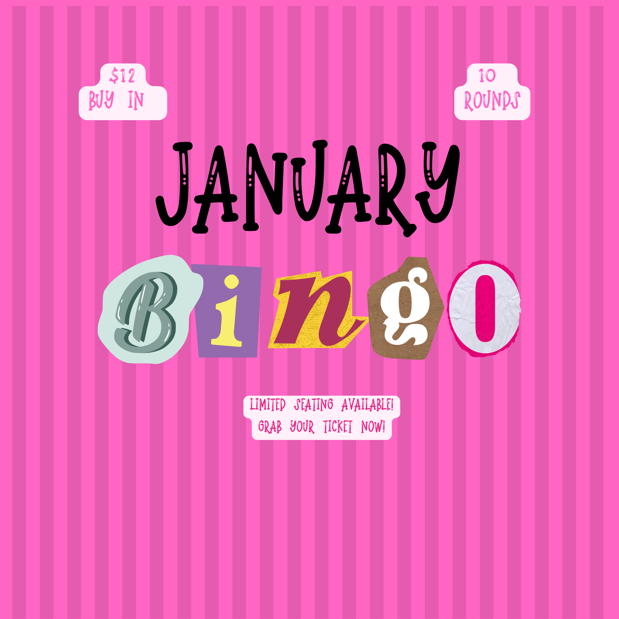 January 30th, 2027 Valentine Plant BINGO