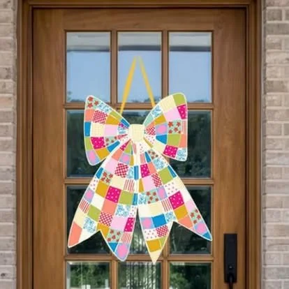 Quilted Bow Door Hanger