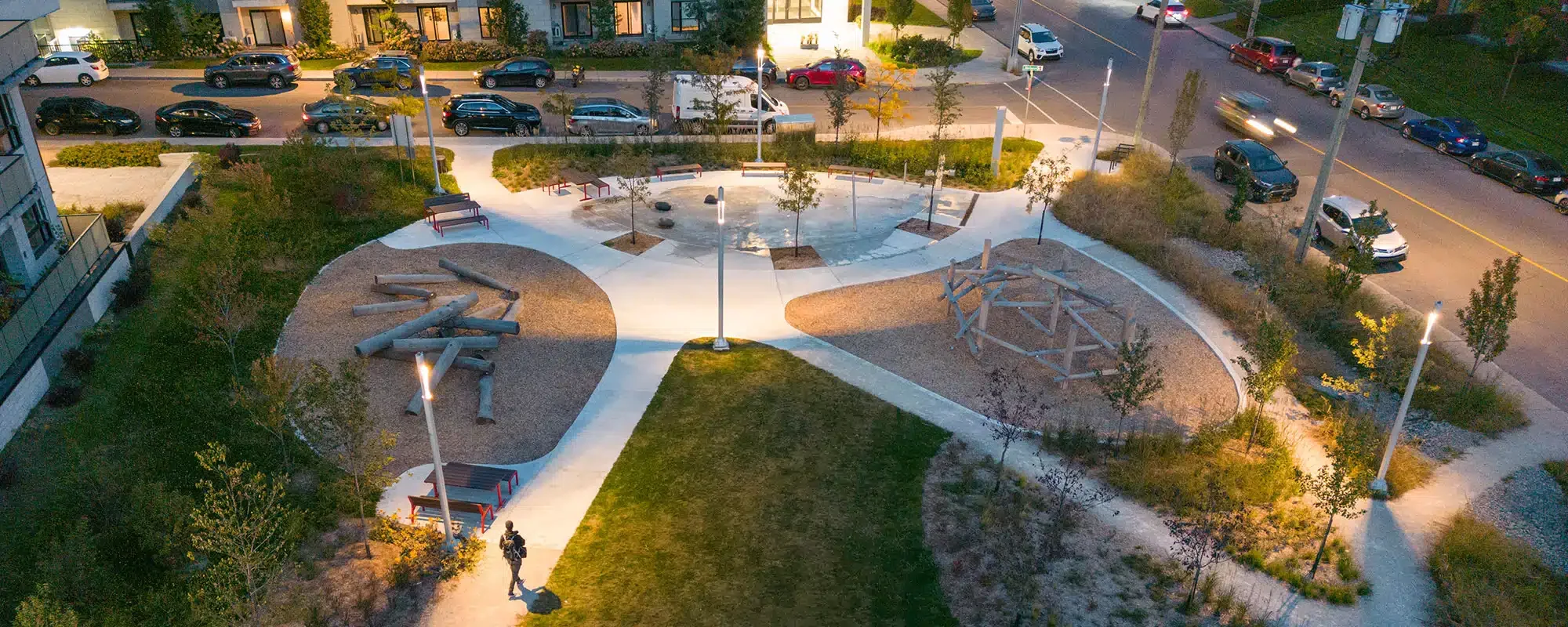 Éclairage de parcs, Marc Morin Électrique Inc.