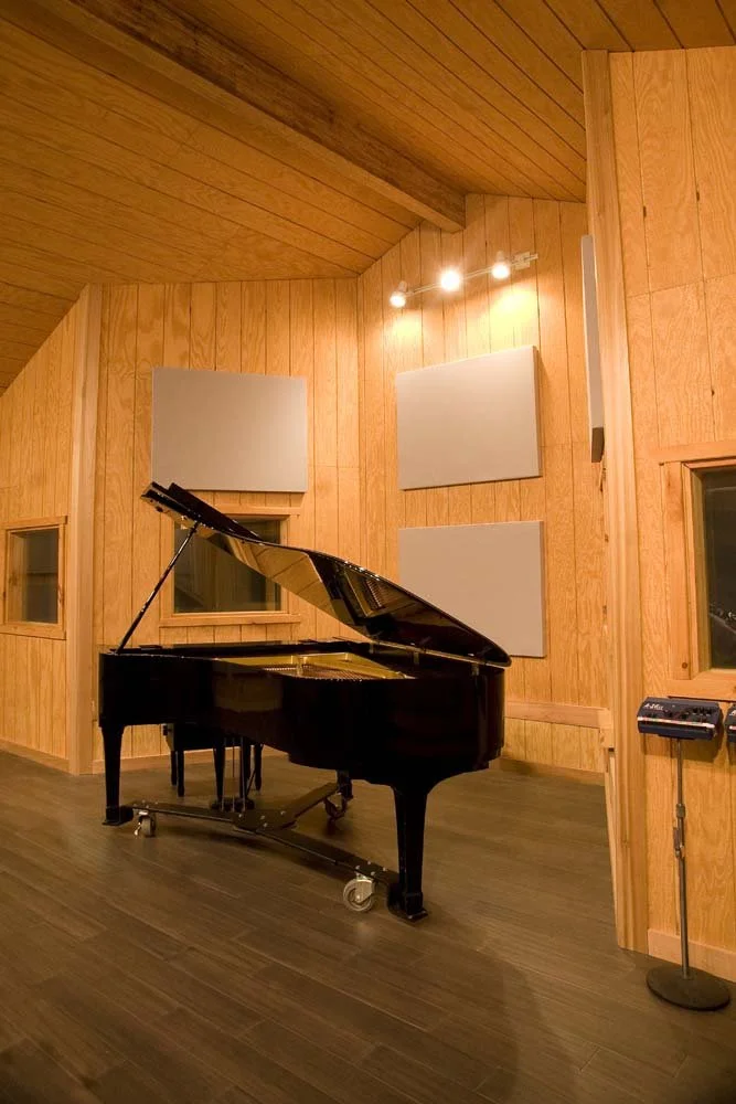 Interior shot of SpectraSound LLC recording studio showing creative and professional audio environment