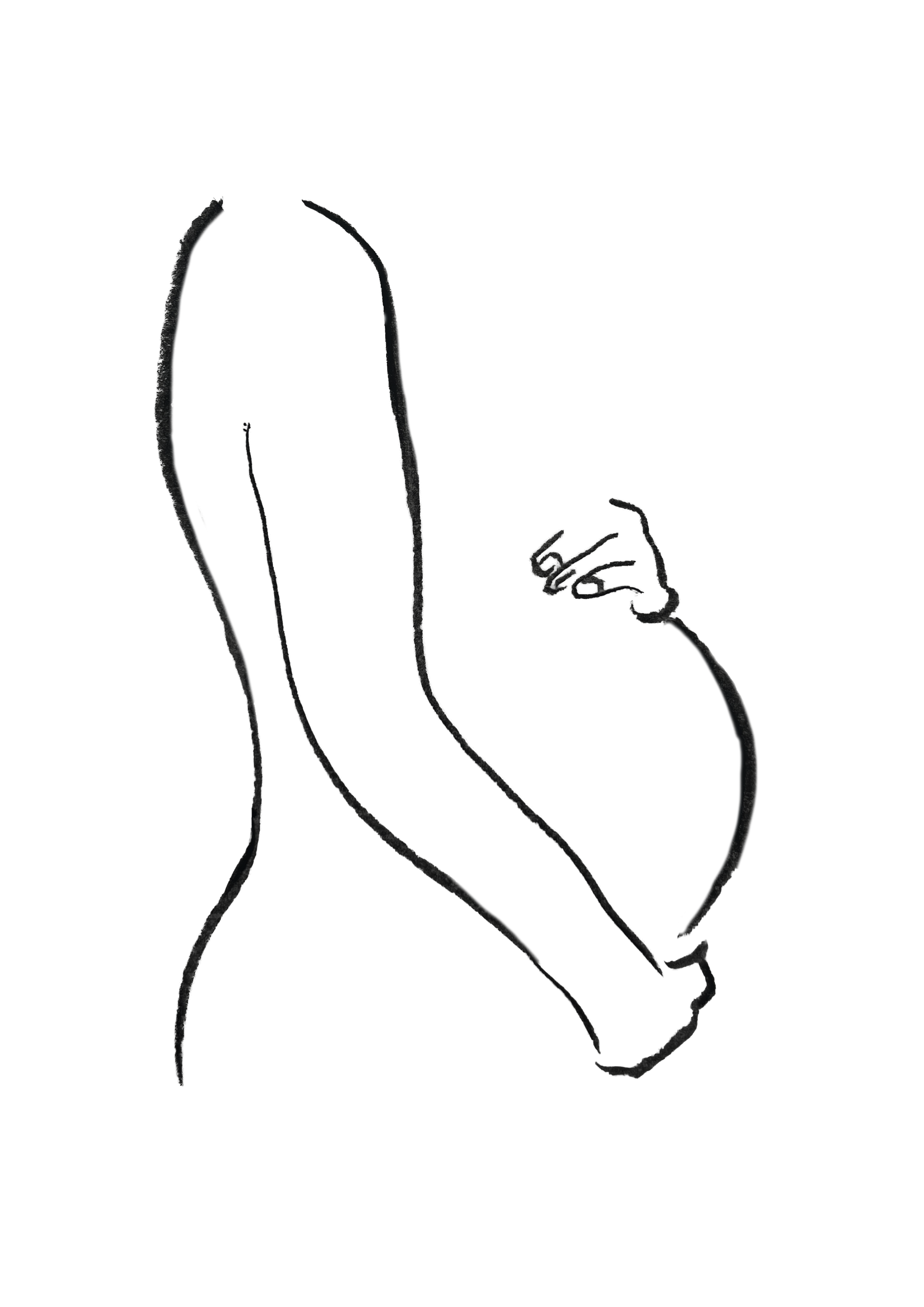 Geschlechtsneutrales Bild einer schwangeren Person; pregnant person