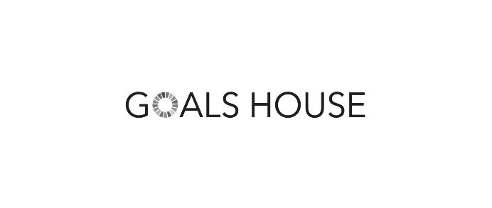 Goals House logo in black text with a circular icon in place of the 'O' in 'Goals'.