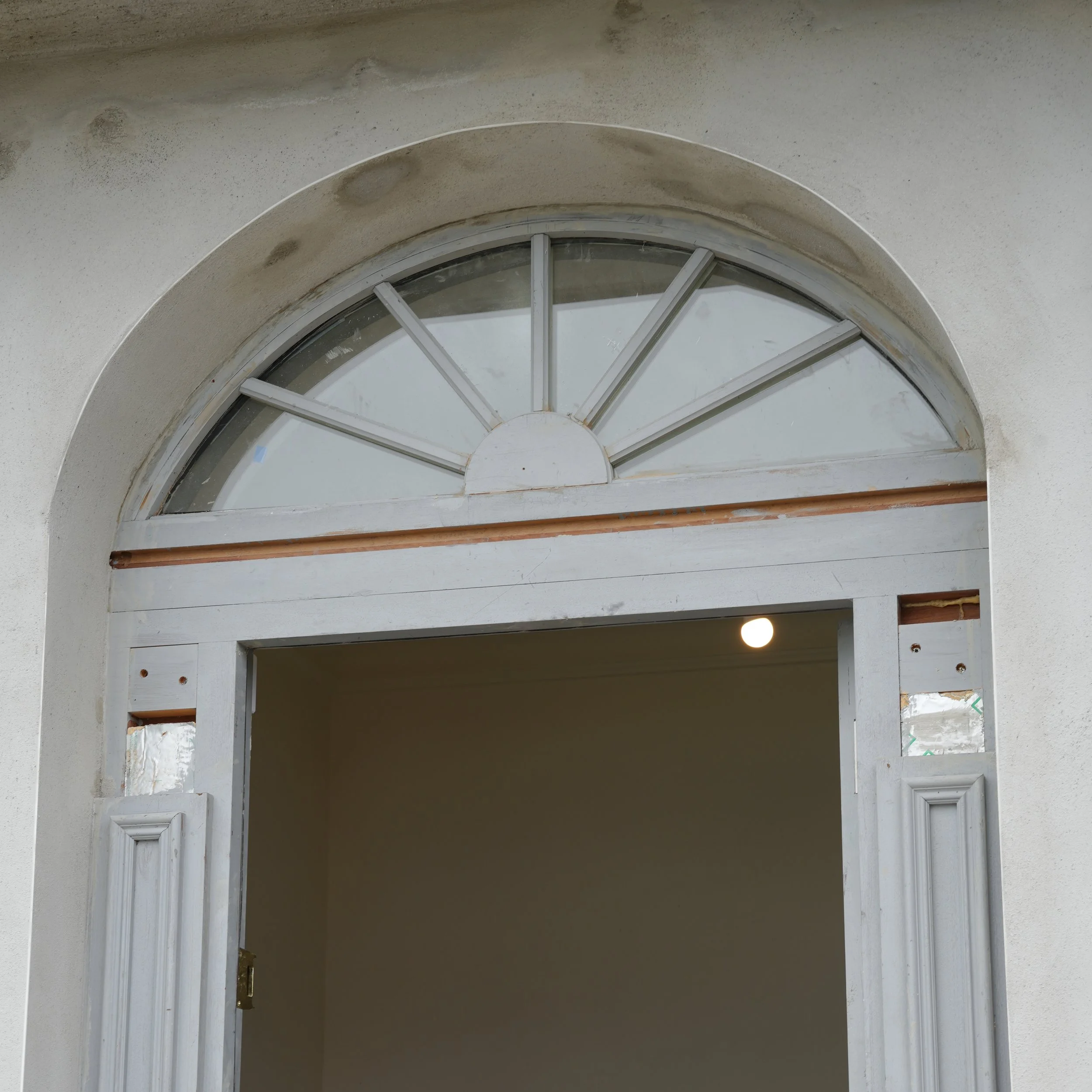 Arched front door