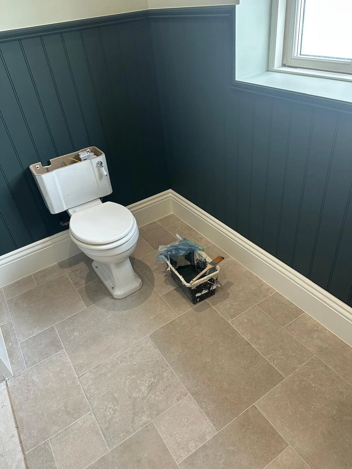 Bathroom panelling in-progress